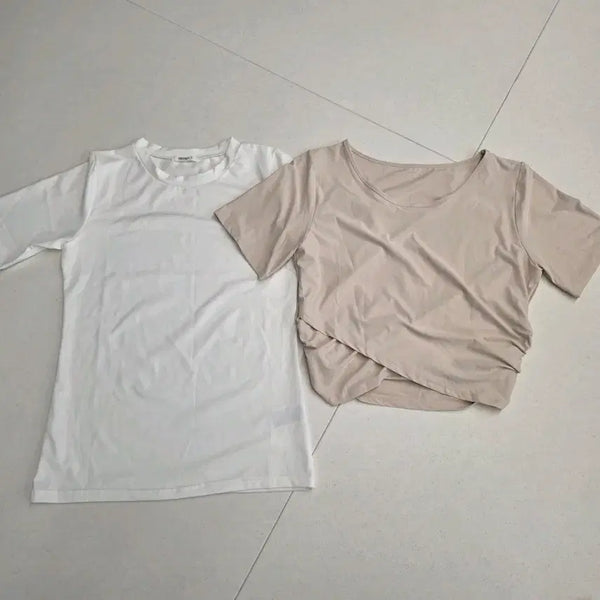 [BUNJANG] 이블렛 (이블렛) & 공구우먼 (Gonggoo Woman) Fitness Tops Bundle Set (Size 66-77) / 이블렛,공구우먼 피트니스 상의일괄 66~77
