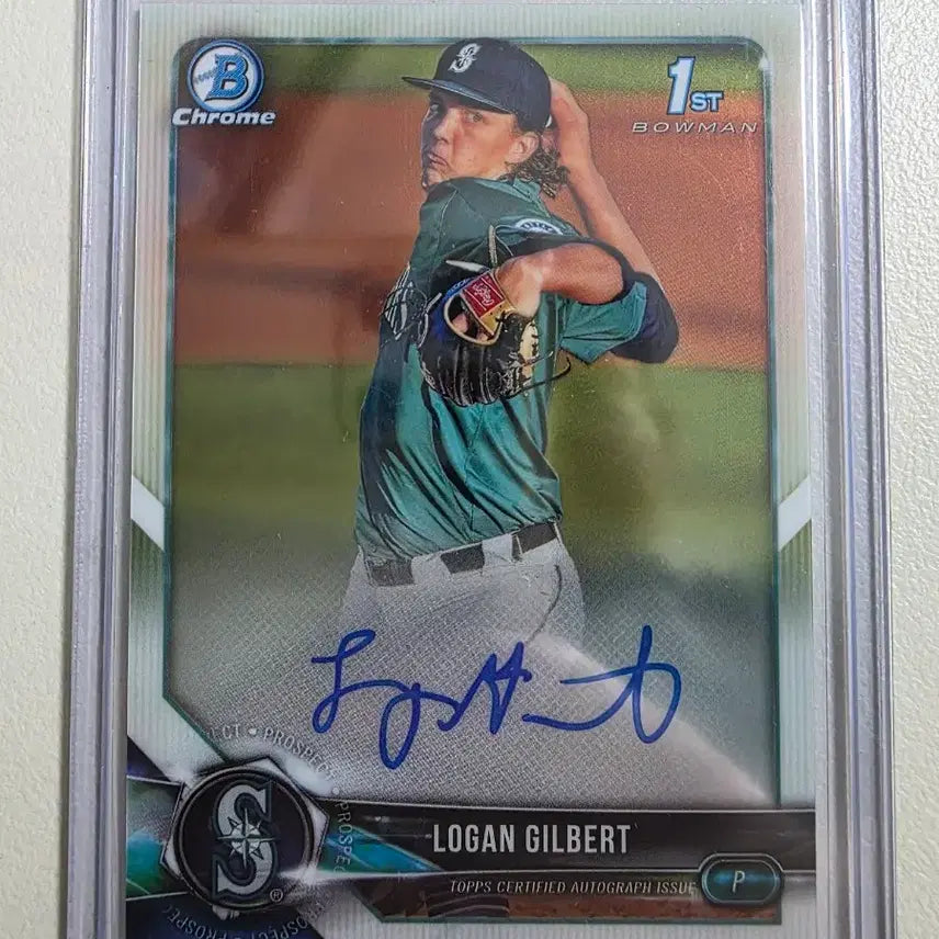 [BUNJANG] Logan Gilbert 2018 MLB Autographed Rookie Baseball Card Seattle Mariners / 2018 mlb 로건 길버트 친필오토 루키카드 시애틀매리너스