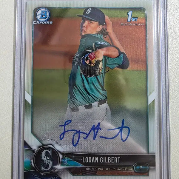[BUNJANG] Logan Gilbert 2018 MLB Autographed Rookie Baseball Card Seattle Mariners / 2018 mlb 로건 길버트 친필오토 루키카드 시애틀매리너스