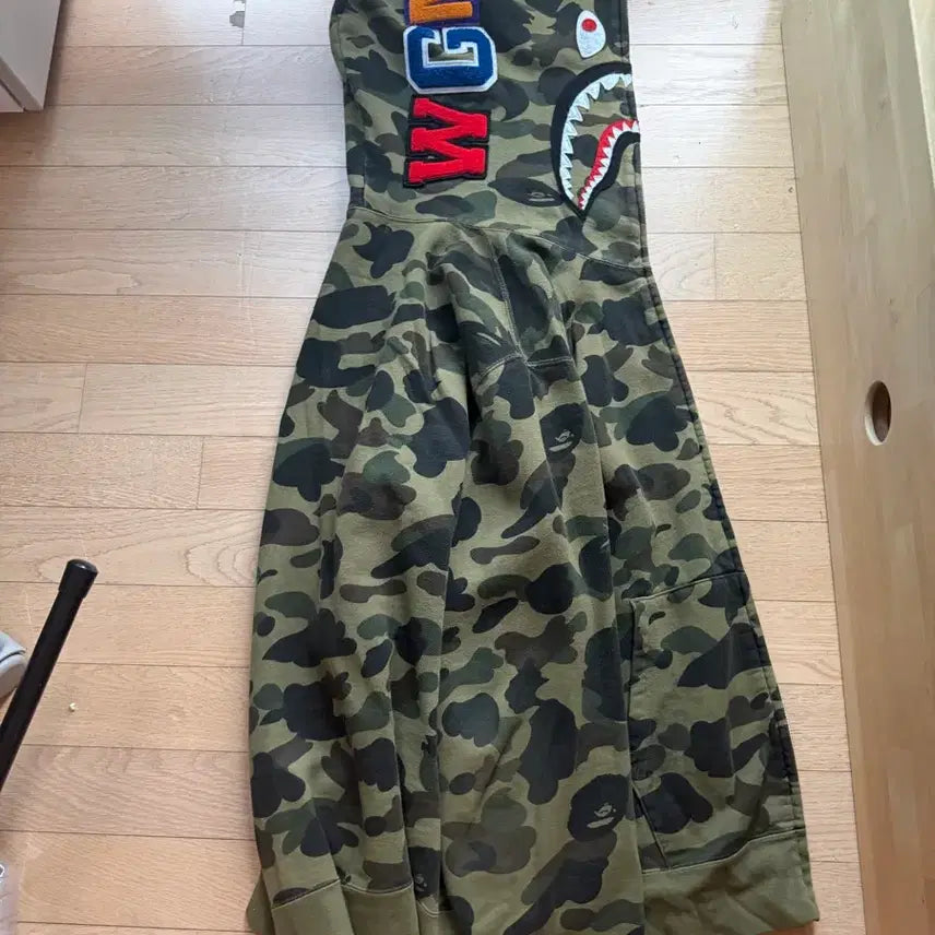 [BUNJANG] BAPE Camo Full Zip Hoodie / 베이프 카모 후드집업 급처 (크림 정품)