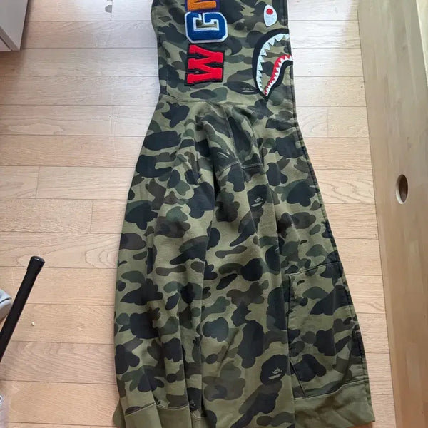 [BUNJANG] BAPE Camo Full Zip Hoodie / 베이프 카모 후드집업 급처 (크림 정품)