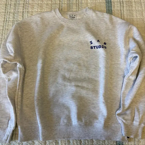 [BUNJANG] Iab Studio Crewneck Sweatshirt L Light Grey / 아이앱 맨투맨 L