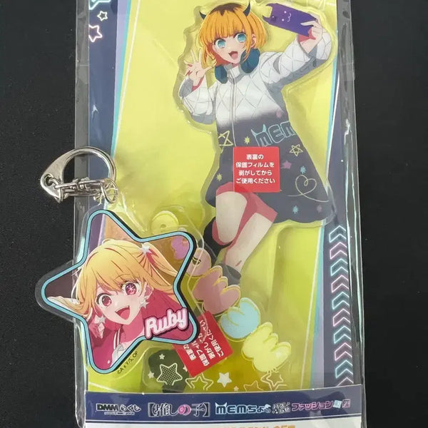 [BUNJANG] Oshi no Ko Unsealed MEMcho Acrylic Stand & Ruby Keychain Set / 최애의아이 미개봉 MEM쵸 아크릴 + 루비 키링