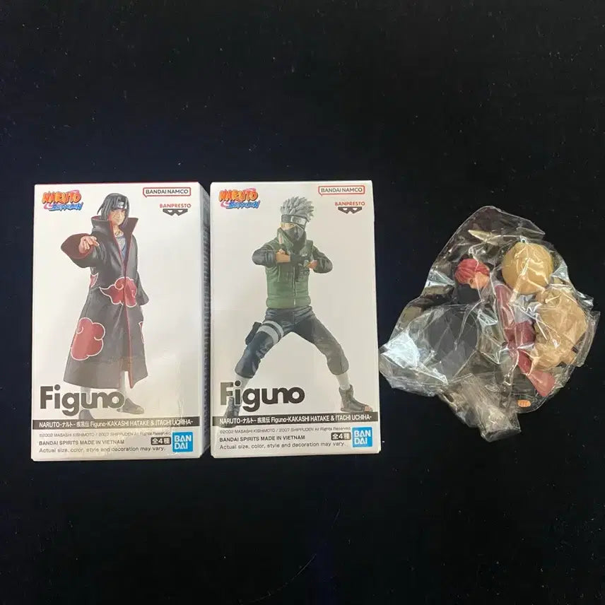 [BUNJANG] Figzero Naruto Kakashi & Itachi 2-Figure Set (Sealed) + Free Gift / 나루토 figuno 카카시, 이타치 2종 미개봉 + 사은품