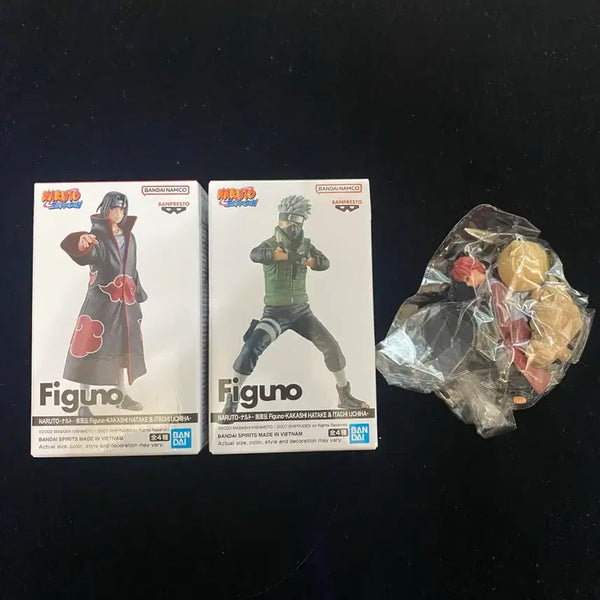 [BUNJANG] Figzero Naruto Kakashi & Itachi 2-Figure Set (Sealed) + Free Gift / 나루토 figuno 카카시, 이타치 2종 미개봉 + 사은품