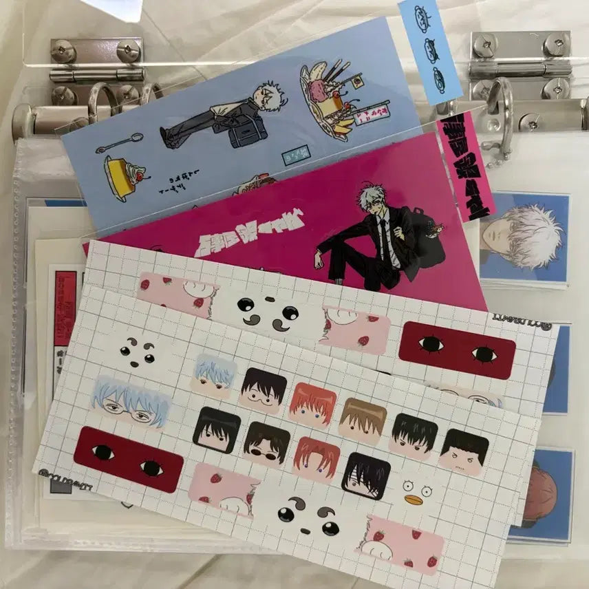 [BUNJANG] Gintama Fan-Made Merchandise Bundle Set (Dandy's ID Photos, Student IDs, Paper Goods, Stickers) / 은혼 비공굿 일괄 판매합니다 (댄디님 증사,학생증/지류, 스티커)