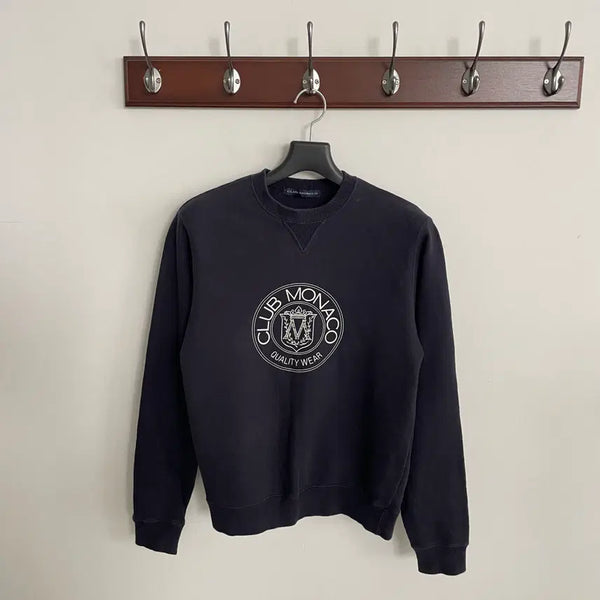 [BUNJANG] Club Monaco Logo Sweatshirt / 클럽모나코 로고 맨투맨