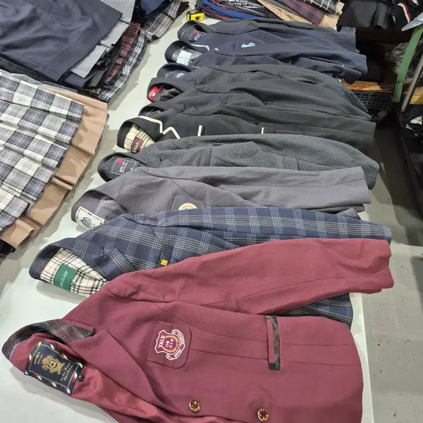 [BUNJANG] Used Women's Spring/Autumn School Uniform Jackets (Size <100) - Lot of 10 / 중고여성 춘추 교복마이 사이즈100미만 10장