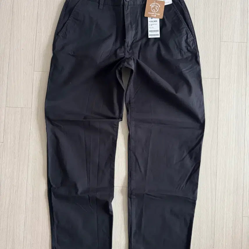 [BUNJANG] TOPTEN Men's Black Chino Pants - Size 31, New / 탑텐 남성 치노 팬츠 면바지 블랙 허리 31 새제품 일자 바지