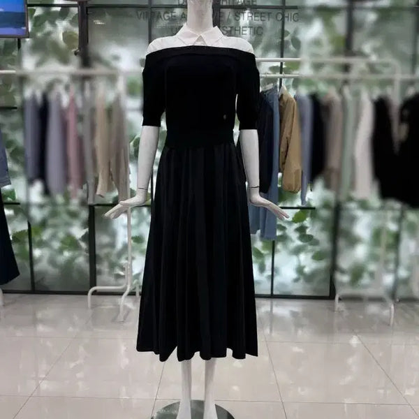 [BUNJANG] DEWL Black Long Knit Dress / 듀엘 블랙 롱원피스예요