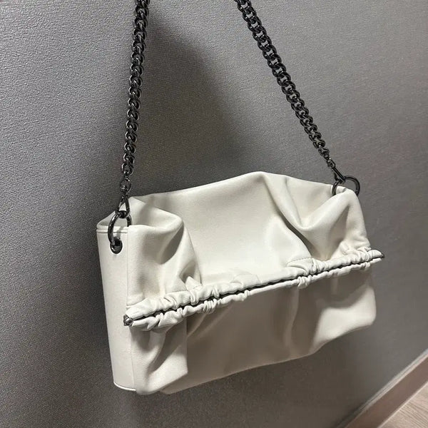 [BUNJANG] Samoondo Shirring Chain Shoulder Bag / 세이모온도 셔링 체인 숄더백 새상품