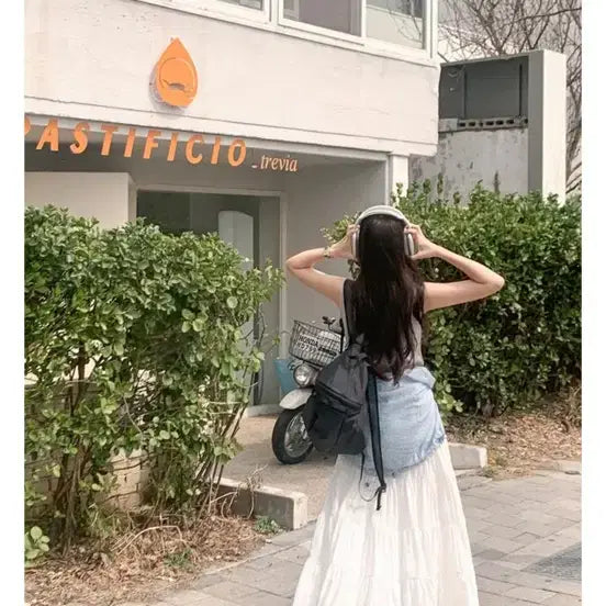 [BUNJANG] Grace Muse Pure 5-Tier Ruffle Long Skirt / 그레이스뮤즈 퓨어 5단 캉캉 롱스커트
