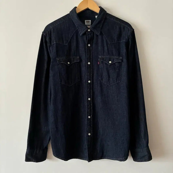 [BUNJANG] Levi's Western Denim Shirt / 리바이스 웨스턴 데님 셔츠 진청