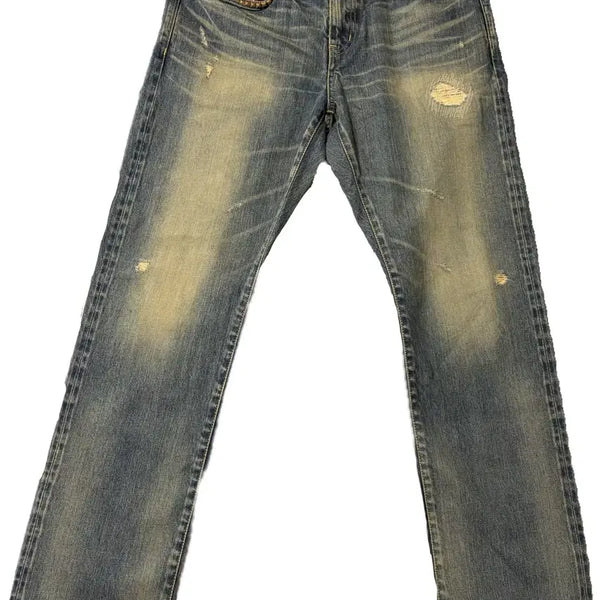 [BUNJANG] Hysteric Glamour RW Clash Slim Straight Denim Pants / 히스테릭 글래머 데님 팬츠