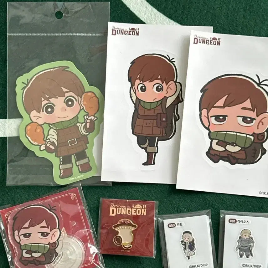 [BUNJANG] Dungeon Meshi - Seven Seas Sticker, Pin Badge, Acrylic Grip Tok, Sticker Bundle Set / 던전밥 칠책 스티커 핀뱃지 아크릴 그립톡 일괄
