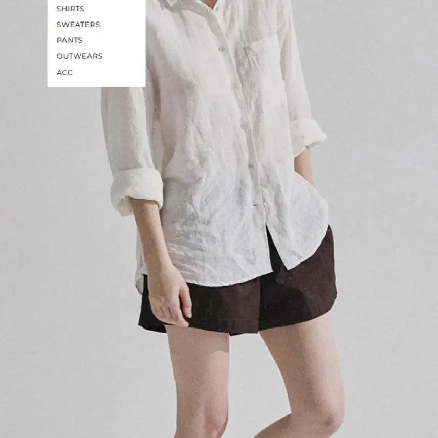 [BUNJANG] Thomasmore Stay Banding Half Pants Brown (Size XS) / 토마스모어 스테이 밴딩 하프팬츠 브라운 (사이즈 XS)