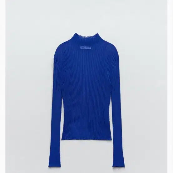 [BUNJANG] ZARA Cobalt Blue Sheer Summer Top / 자라 ZARA 코발트블루 여름 시스루 탑
