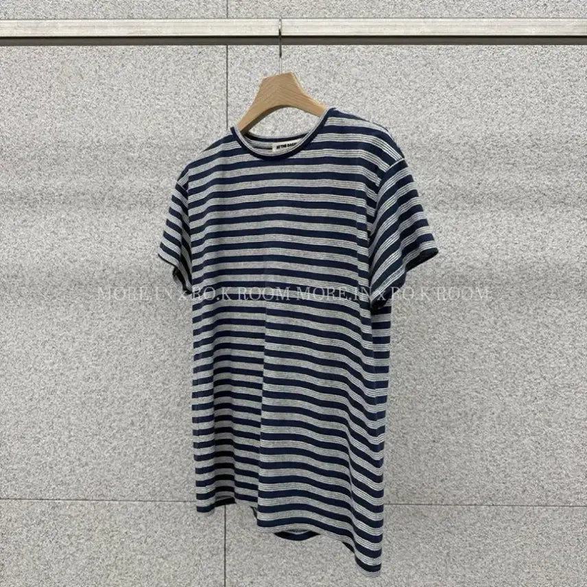 [BUNJANG] AtTheBagel Stripe T-Shirt (New) / 엣더베이글 스트라이프 티셔츠(새상품)