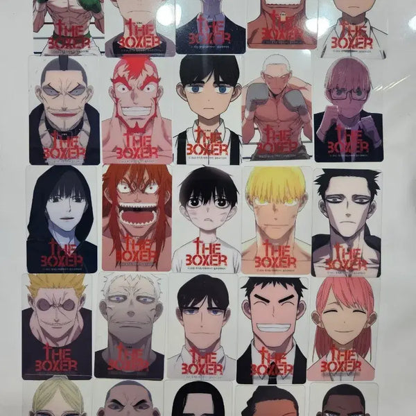 [BUNJANG] The Boxer Webtoon Character Card Set (25 Types) / 웹툰 더복서 캐릭터 카드 25종