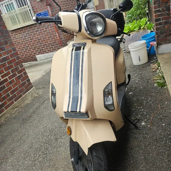 [BUNJANG] EV E6 Electric Scooter (Beige) with Top Box / 전기바이크 전기스쿠터 EV E6 베이지색 스쿠터 (탑박스 포함)