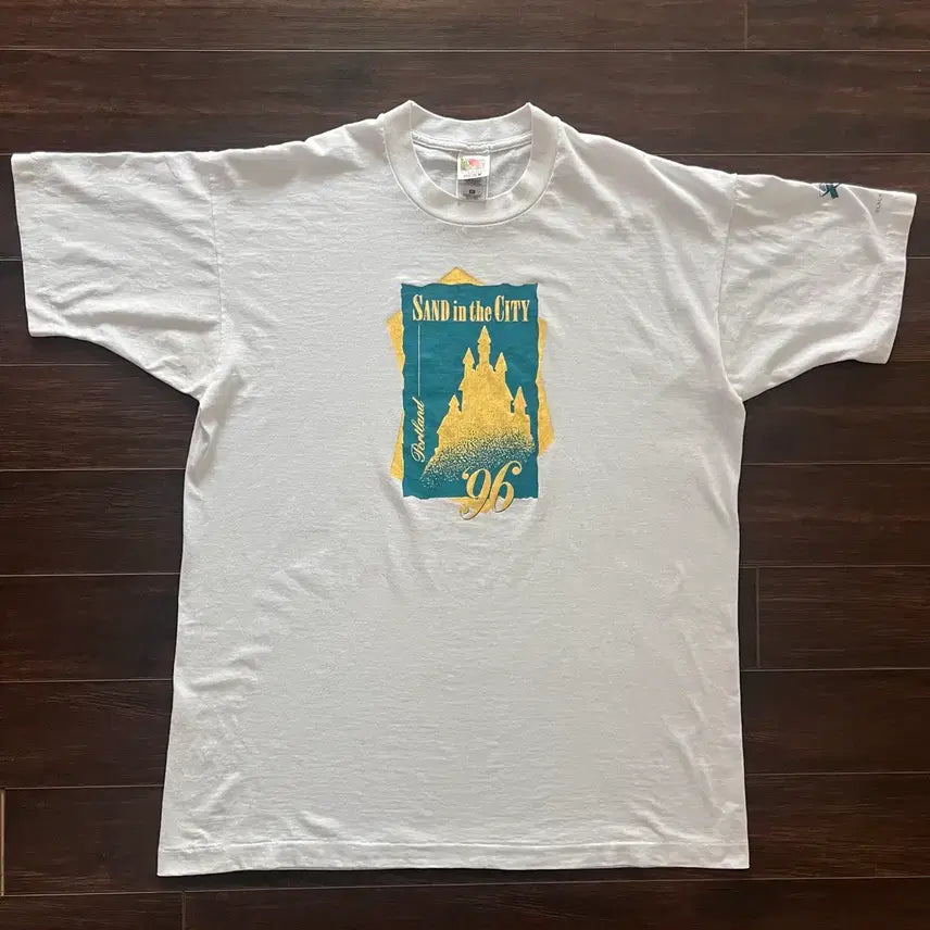 [BUNJANG] USA Vintage Single Stitch Sandcastle T-Shirt XL / [XL] 미국 빈티지 싱글스티치 모래성 티셔츠