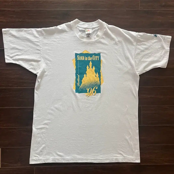 [BUNJANG] USA Vintage Single Stitch Sandcastle T-Shirt XL / [XL] 미국 빈티지 싱글스티치 모래성 티셔츠
