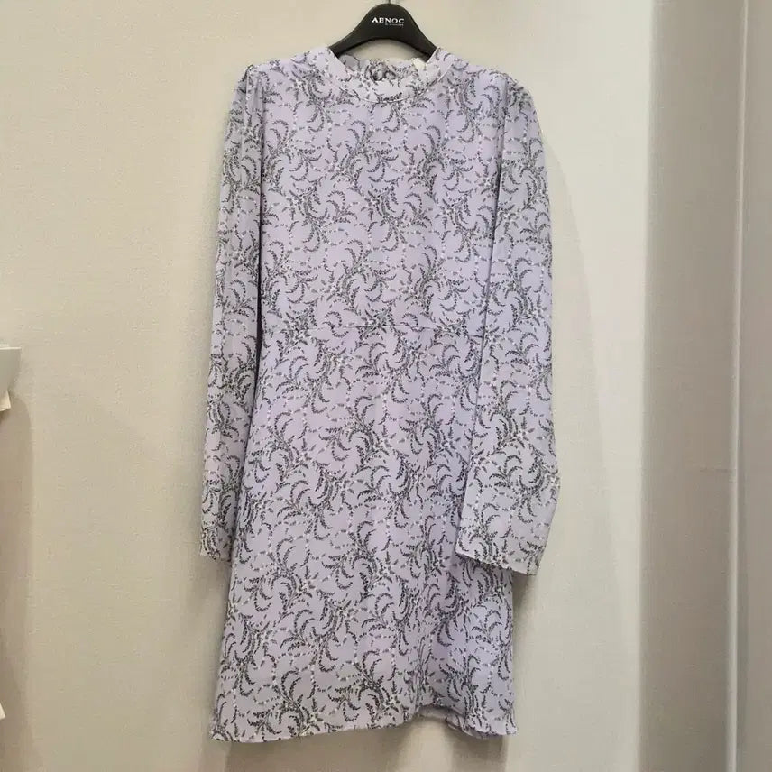 [BUNJANG] Chiffon Mini Dress - Lavender (Size 44-55) / 쉬폰 연보라 미니 원피스 (44-55)
