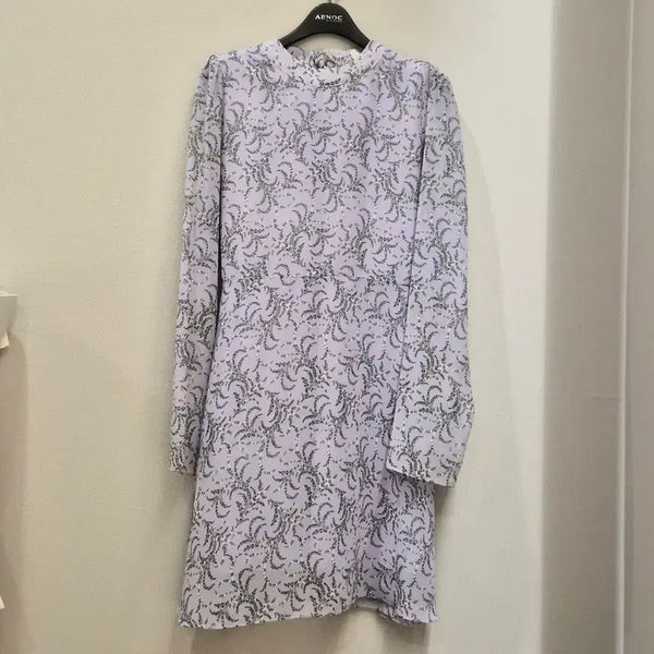 [BUNJANG] Chiffon Mini Dress - Lavender (Size 44-55) / 쉬폰 연보라 미니 원피스 (44-55)