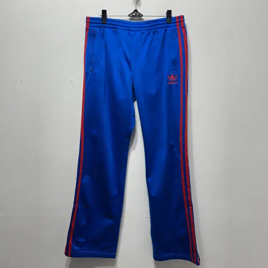 [BUNJANG] Adidas Track Pants Blue Red Three Stripes Size S / 아디다스 트랙팬츠 블루 레드 삼선 S