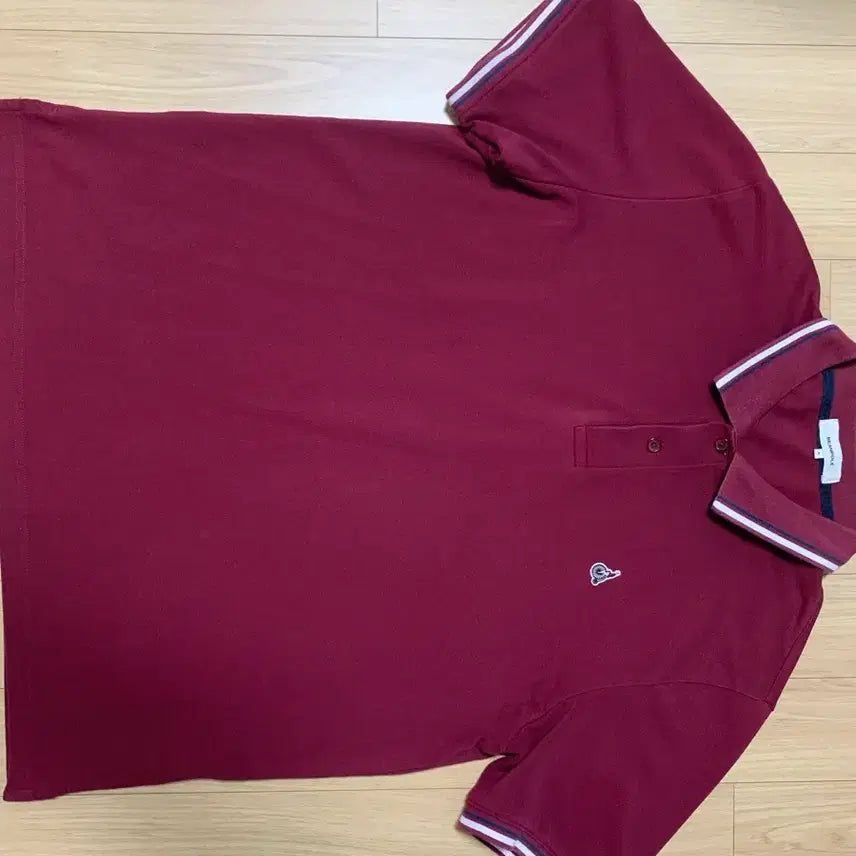[BUNJANG] Beanpole Wine Coolmax Tipping Short Sleeve Polo T-Shirt XL / [빈폴] 와인 쿨맥스 티핑 반팔 칼라 티셔츠 XL 사이즈