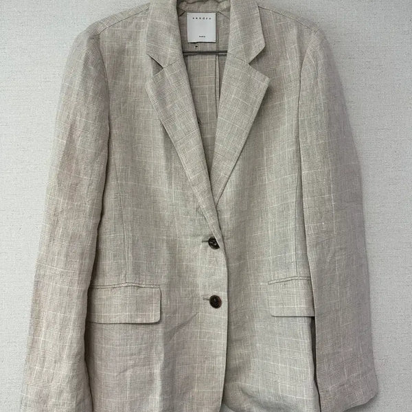 [BUNJANG] Sandro Linen Jacket / 산드로 린넨자켓