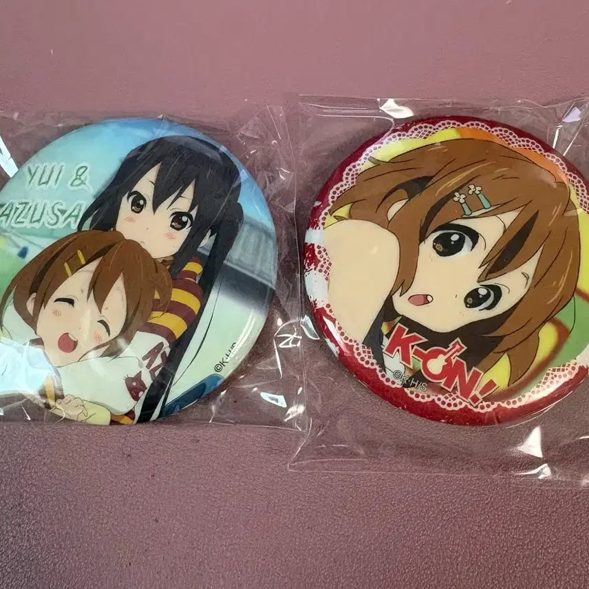 [BUNJANG] K-ON! Yui & Azusa Badge Bundle Set / 일괄) 케이온! 유이 & 아즈사 뱃지