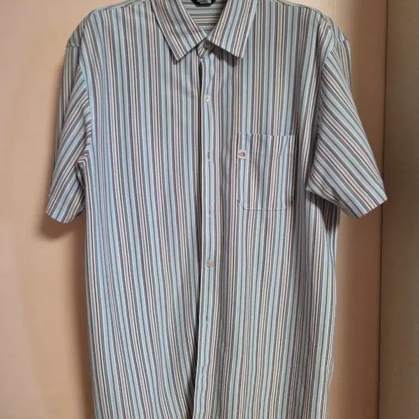 [BUNJANG] The North Face Stripe Short Sleeve Shirt / 노스페이스 스트라이프 반팔 셔츠