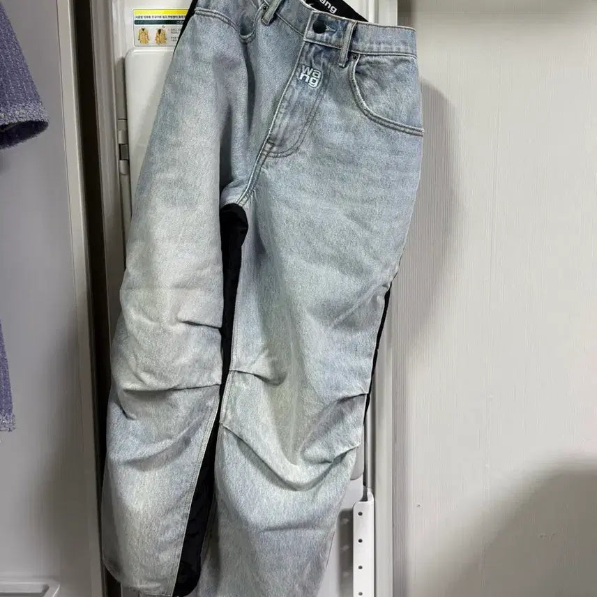 [BUNJANG] Alexander Wang Mixed Denim Jogger Pants / 알렉산더왕 믹스 데님