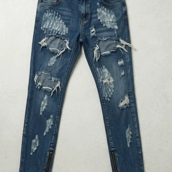 [BUNJANG] One Teaspoon Trashed Free Birds Distressed Denim Pants (Size 29) / 원티스푼 Trashed Free Birds 데님 팬츠 디스트로이드 29