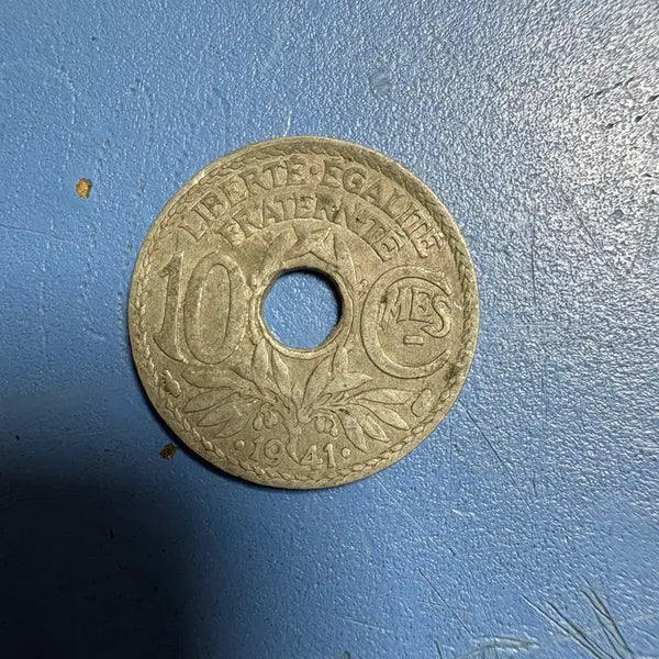 [BUNJANG] 1941 France 10 Centimes Coin / 10상팀 프랑스 이차대전 1941년 동전