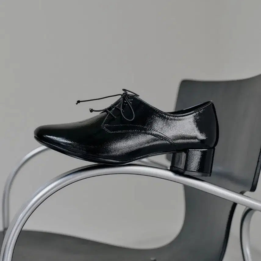 [BUNJANG] Kuern Milano 16 Metallic Black Shoes / 쿠에른 밀라노16 메탈릭블랙 235