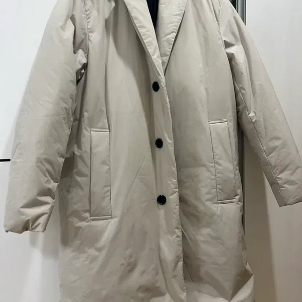 [BUNJANG] Theory Ivory Padded Coat Size S (100-105) / 띠어리 아이보리 패딩코트 100~105