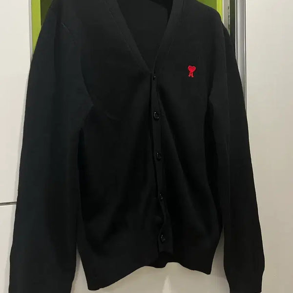 [BUNJANG] AMI Paris 23FW Black Wool Cardigan XL / 23fw 아미 가디건 xl (새상품급)