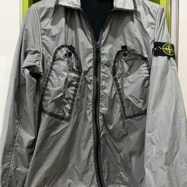 [BUNJANG] Stone Island Grey Nylon Jumper Size M (100-105) / 스톤아일랜드 그레이 나일론점퍼 100~105 (새상품급)
