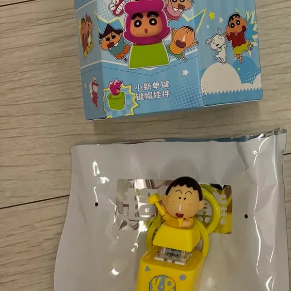 [BUNJANG] Crayon Shin-chan LED Clicker Keycap Keyring (Shiro, Man-goo) / 새상품 짱구 클릭커 LED 키캡 키링 흰둥이 맹구