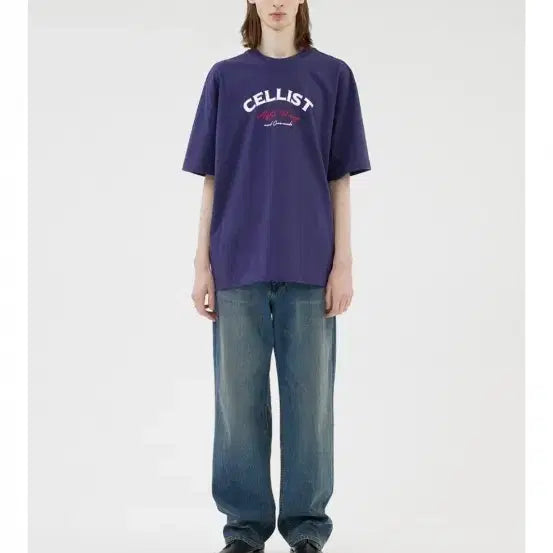 [BUNJANG] Afterpray Cellist Short Sleeve T-Shirt Navy Size S / 애프터프레이 첼리스트 반팔티 S 사이즈 네이비