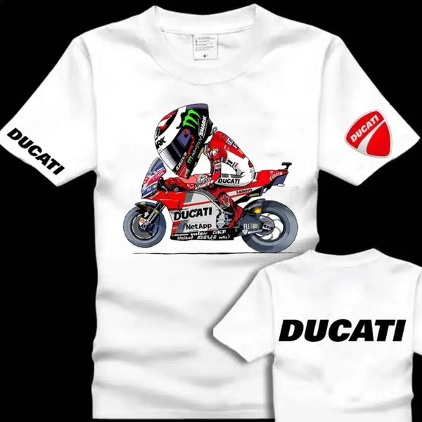 [BUNJANG] Ducati Racing Illustration Short Sleeve T-Shirt / 두카티 반팔 티셔츠