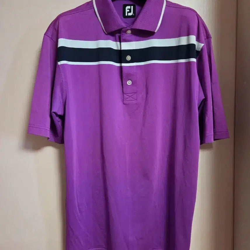 [BUNJANG] FootJoy Purple Golf Short Sleeve Polo Shirt / FJ 풋조이 퍼플 골프 반팔 카라티