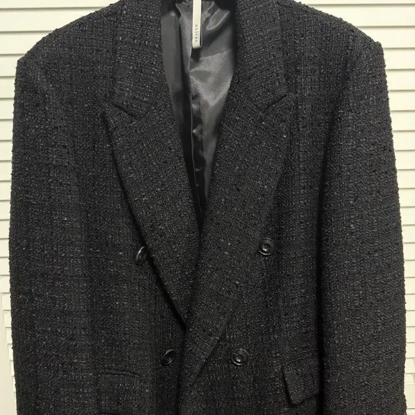 [BUNJANG] Noir Tweed Double-Breasted Coat Size 50 / 노이어 트위드 더블 브레스티드 코트 50 사이즈 판매합니다