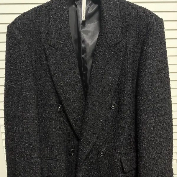 [BUNJANG] Noir Tweed Double-Breasted Coat Size 50 / 노이어 트위드 더블 브레스티드 코트 50 사이즈 판매합니다