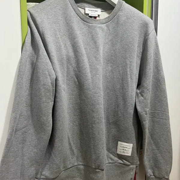 [BUNJANG] Thom Browne Grey Tricolor Stripe Sweatshirt Size 3 / 톰브라운 그레이 백삼선맨투맨 3사이즈