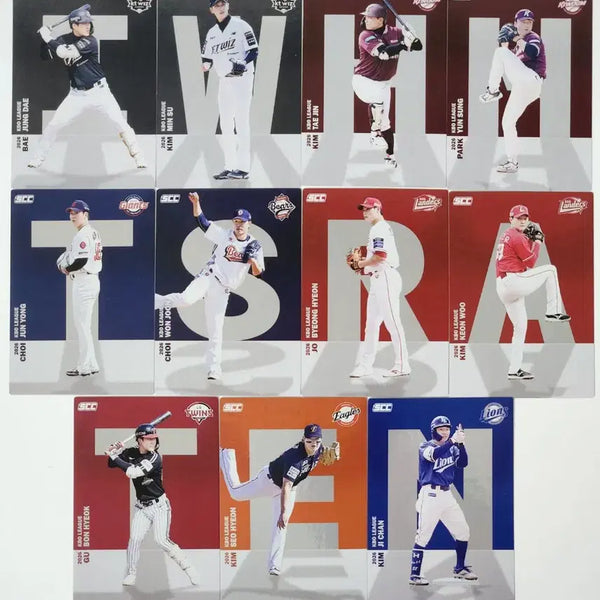 [BUNJANG] KBO Baseball Alphabet Trading Cards / nc) kbo 야구 카드 알파벳 교환 케이티 롯데 삼성 랜더스 엘지 한화