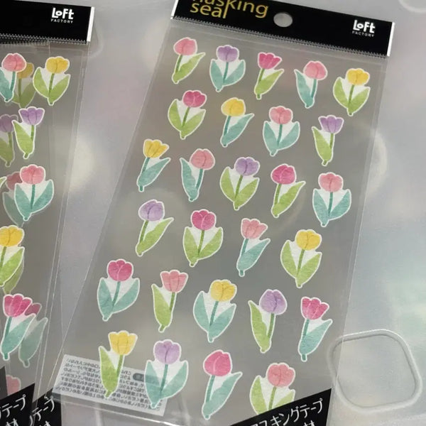 [BUNJANG] Mind Wave Tulip Masking Tape (Loft Limited) / 마인드웨이브마스킹튤립(로프트한정)
