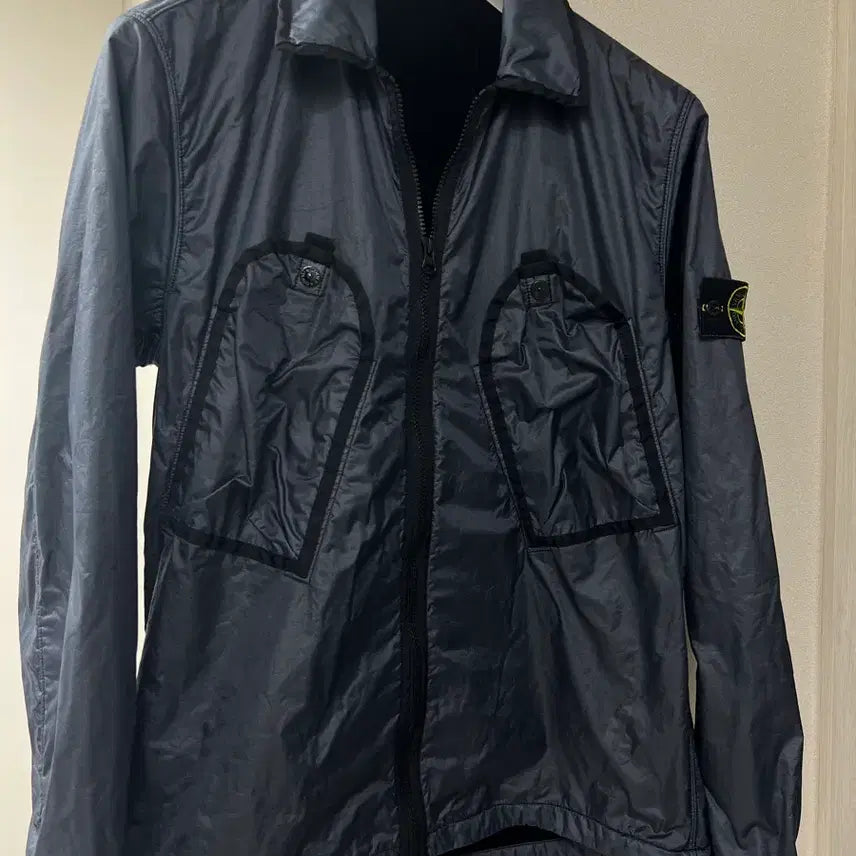 [BUNJANG] Stone Island Dark Navy Nylon Jumper / 스톤아일랜드 다크네이비 나일론점퍼 100 (새상품급)